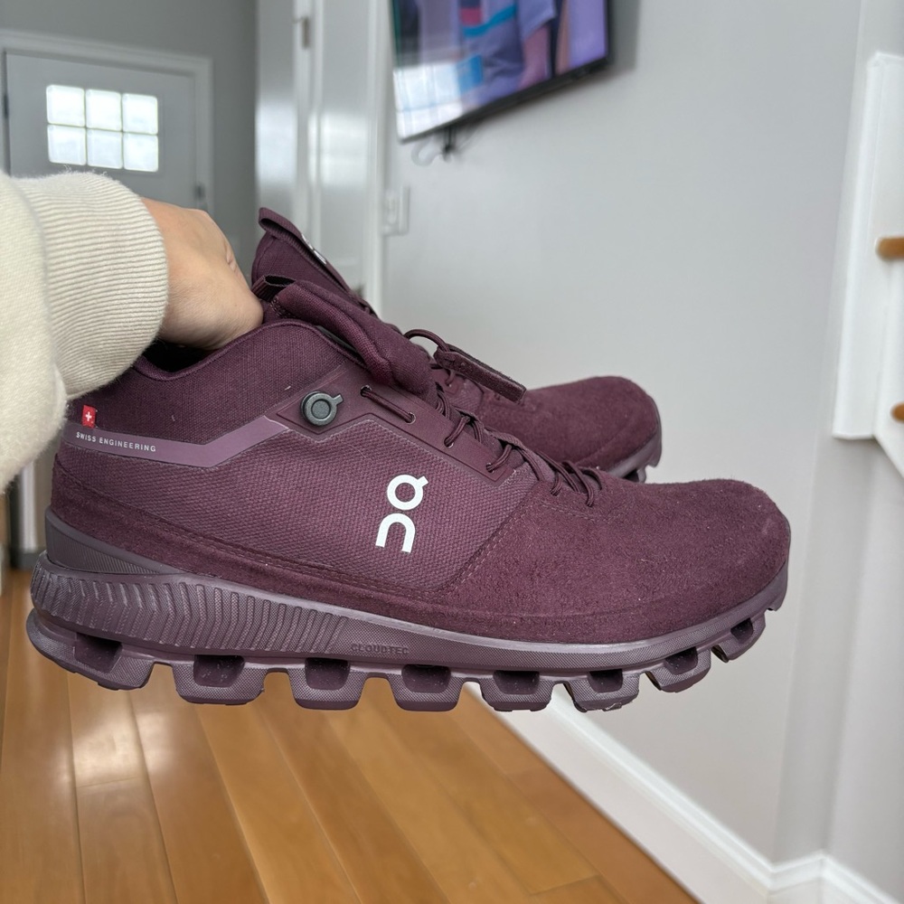 On cloud cloud hi in mulberry running shoes size 10.5 NEW - Picture 4 of 10